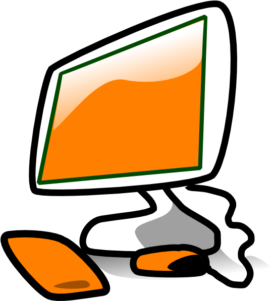 Colorful Desktop Computer Clipart PNG Image