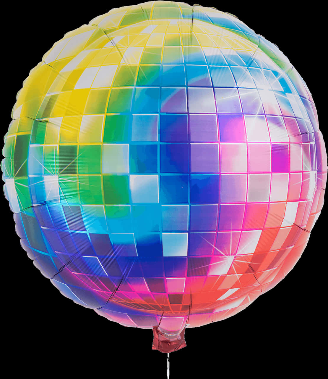 Colorful Disco Ball Balloon PNG Image