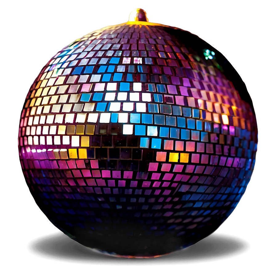 Colorful Disco Ball Sparkling Party Decoration PNG Image