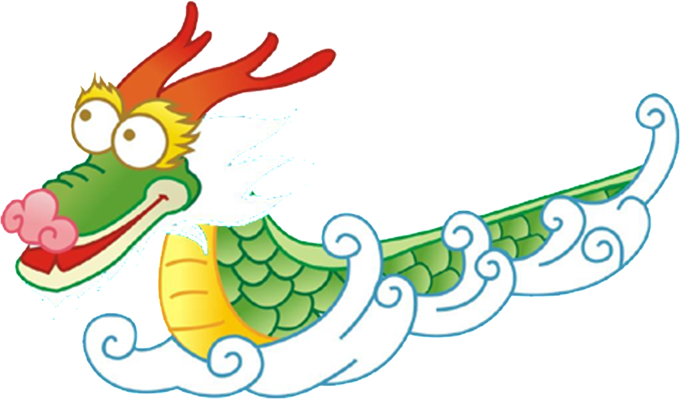 Colorful Dragon Boat Festival Illustration PNG Image