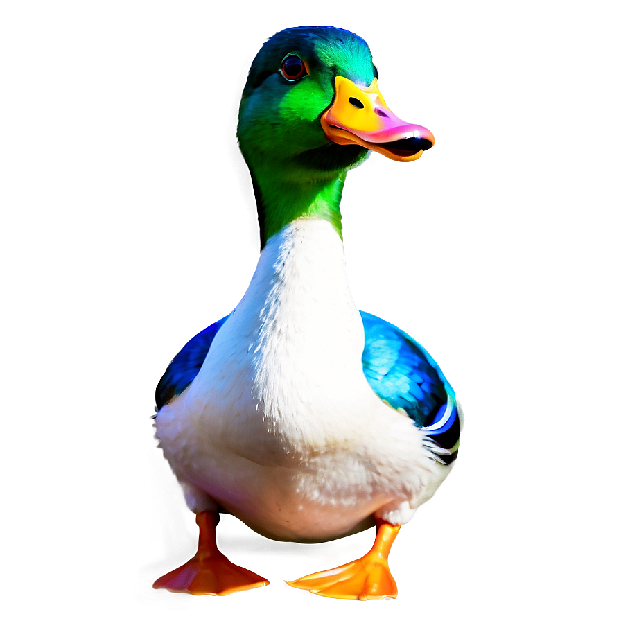 Colorful Duck Drawing Png 12 PNG Image