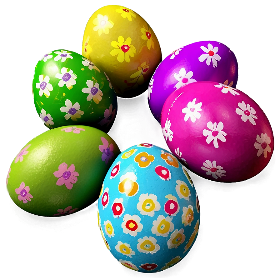 Colorful Easter Eggs Png 64 PNG Image