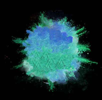 Colorful Explosion Powder Art PNG Image