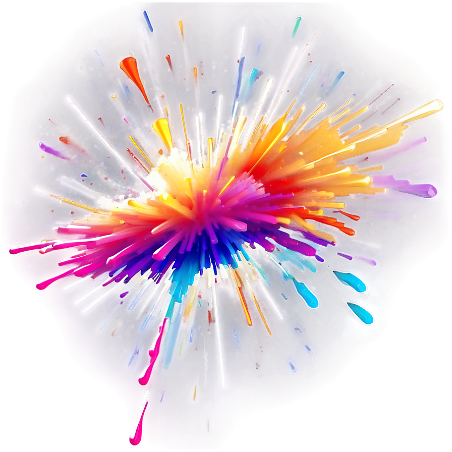 Colorful Explosion Transparent Png Artwork 56 PNG Image