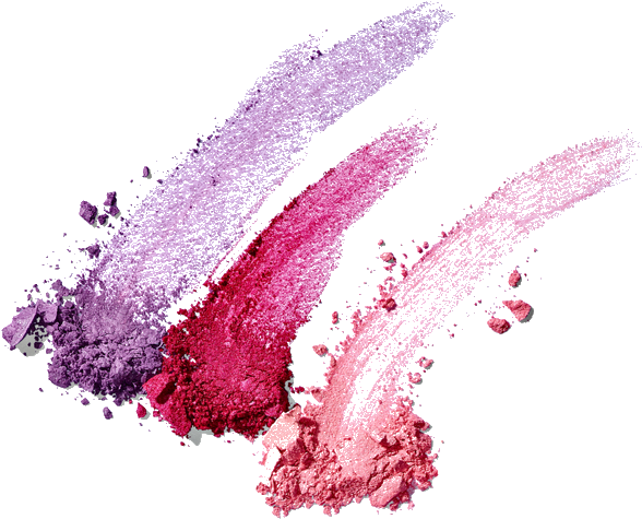 Colorful Eyeshadow Smears PNG Image