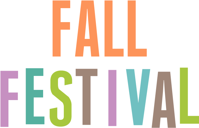 Colorful Fall Festival Logo PNG Image