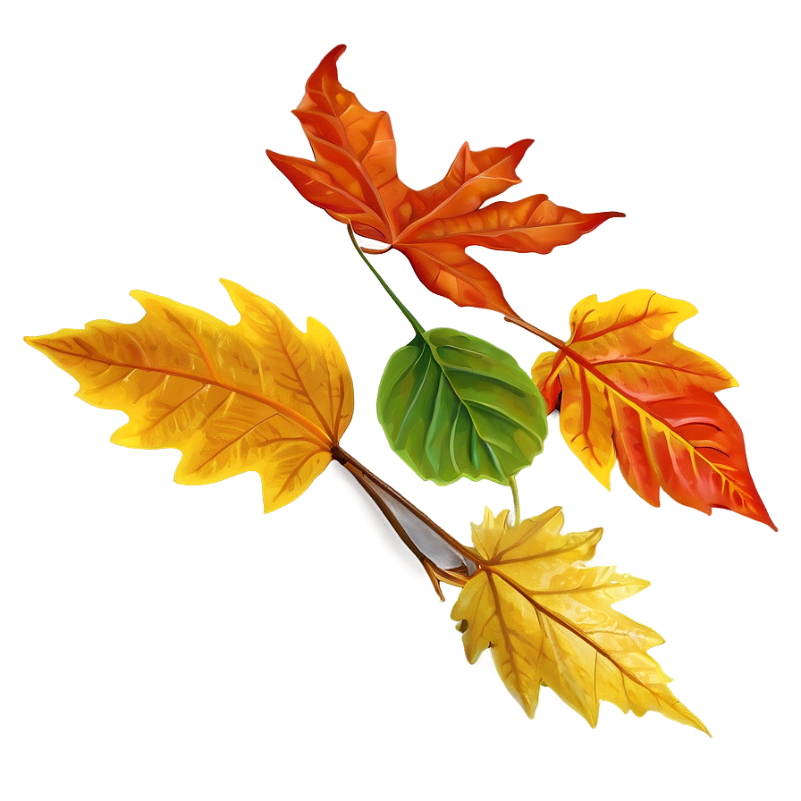 Colorful Fall Leaves Png 05042024 PNG Image