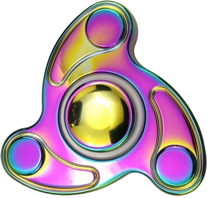 Colorful Fidget Spinner PNG Image