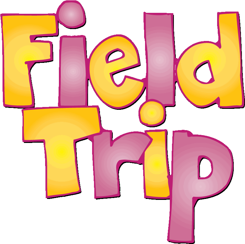 Colorful Field Trip Text Illustration PNG Image