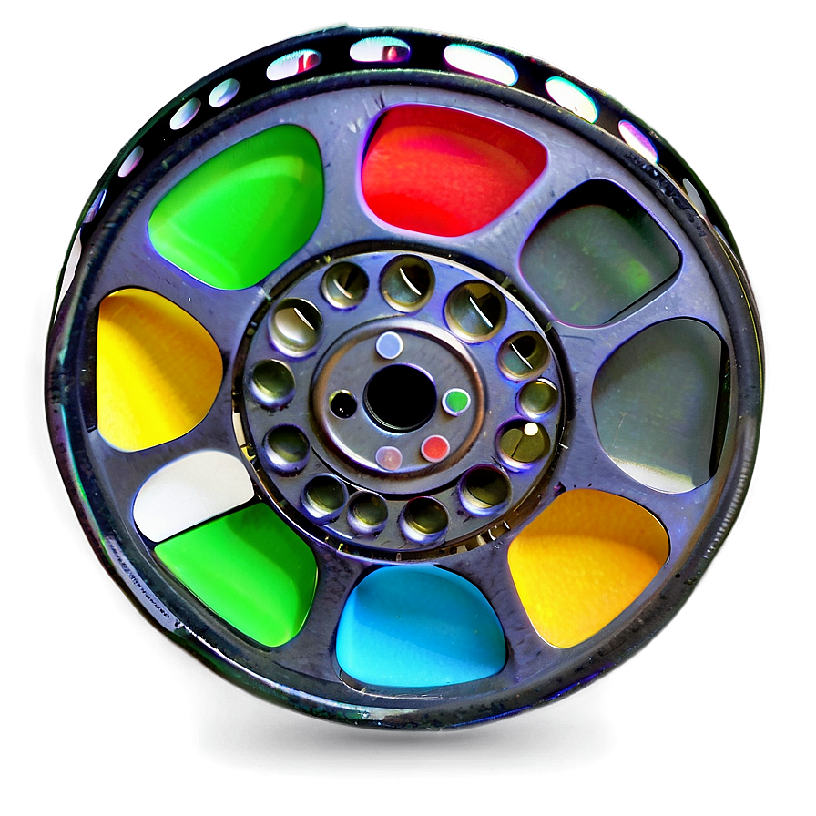 Colorful Film Reel Png 72 PNG Image