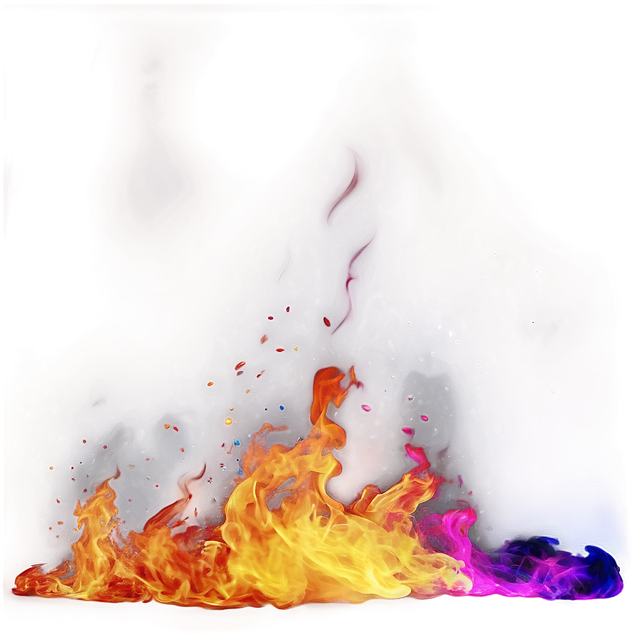 Colorful Fire Overlay Png 06272024 PNG Image