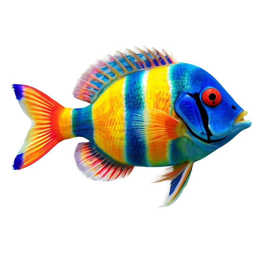 Colorful Fish Png Qox PNG Image