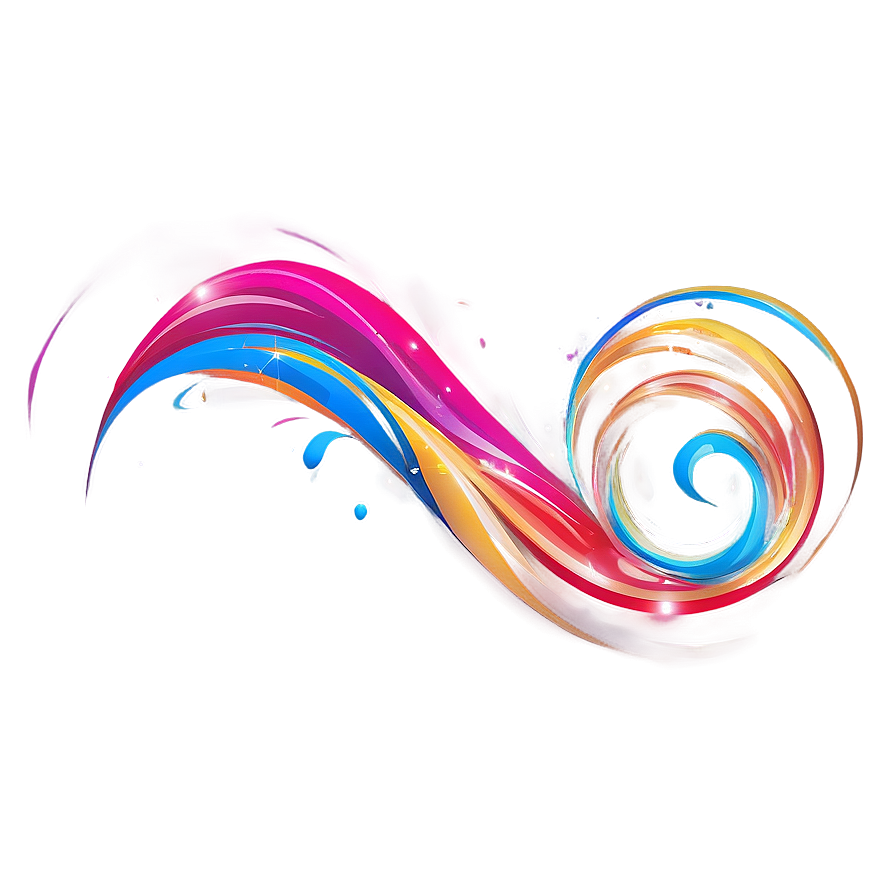 Colorful Flourish Art Png Yhe PNG Image