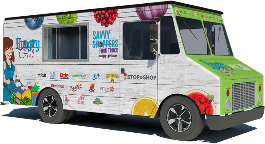 Colorful_ Food_ Truck_ Advertising_ Healthy_ Eating PNG Image