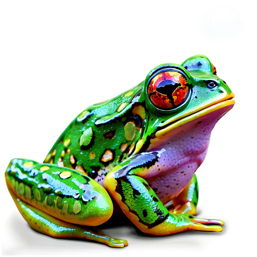 Colorful Frog Art Png 68 PNG Image