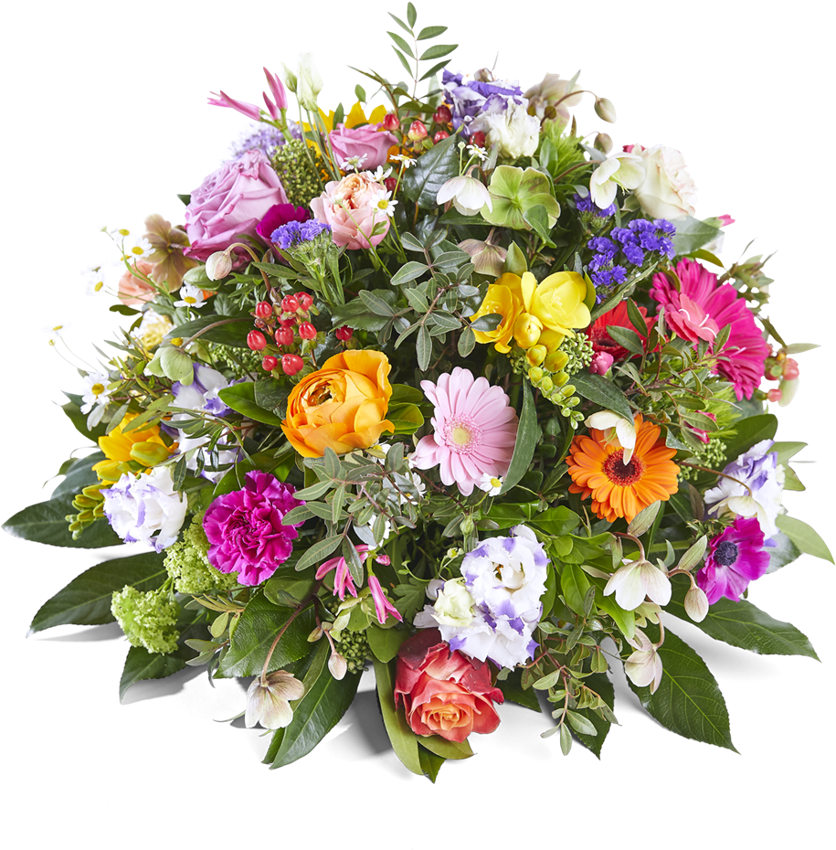 Colorful_ Funeral_ Flower_ Arrangement.png PNG Image