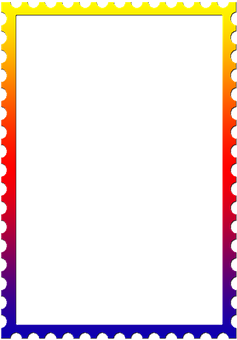 Colorful Gear Border Frame PNG Image