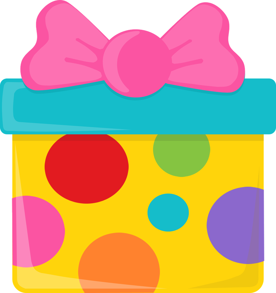 Colorful Gift Boxwith Pink Bow PNG Image