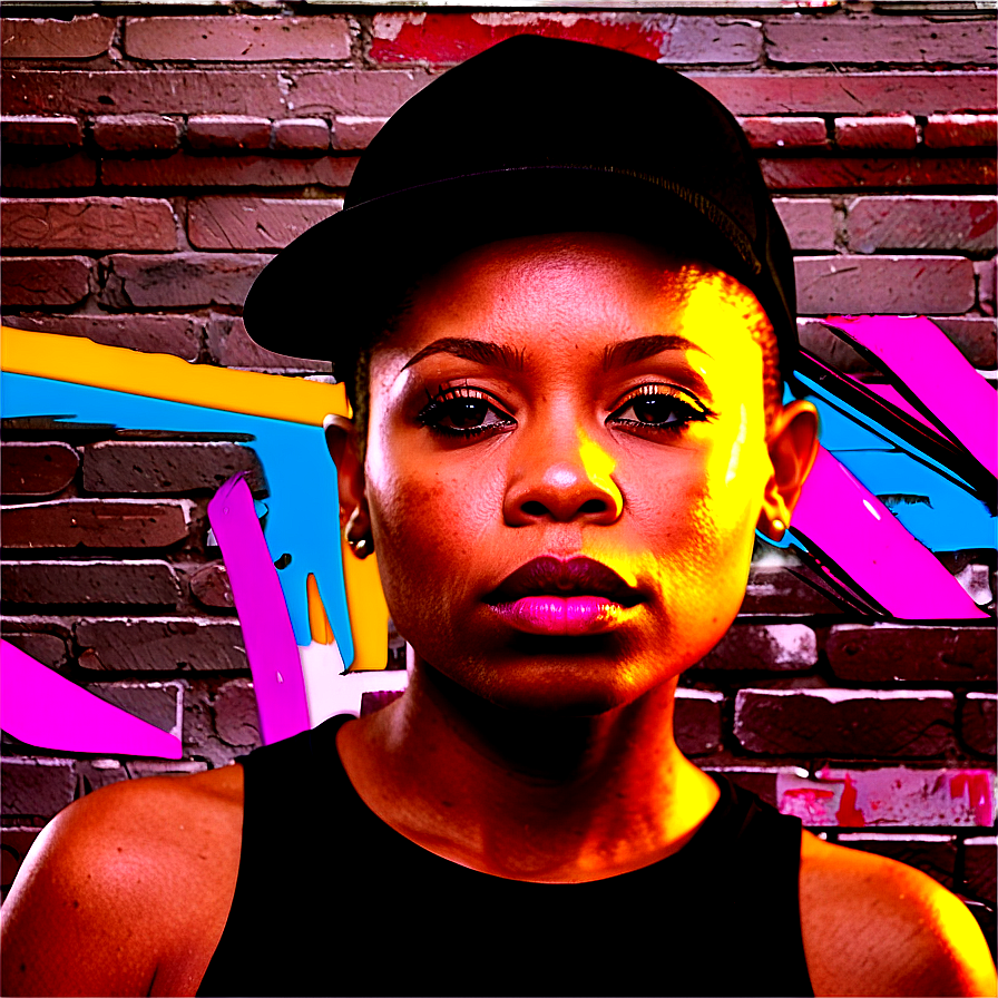 Colorful Graffiti Style Portrait Png 84 PNG Image