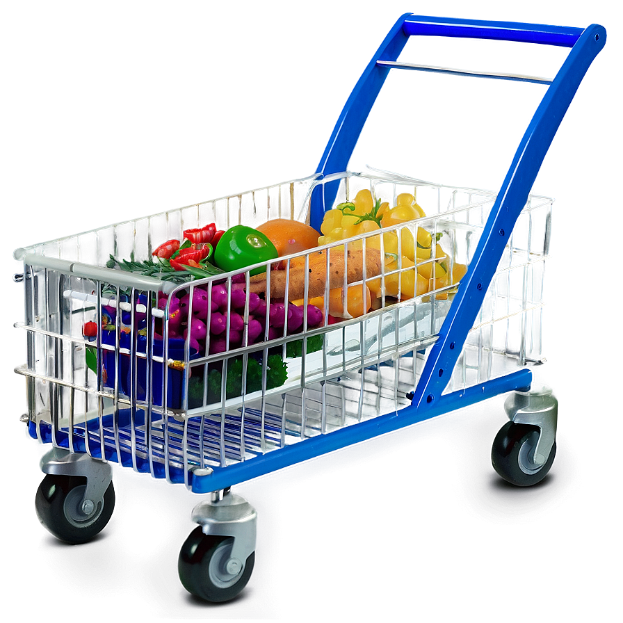 Colorful Grocery Cart Png 8 PNG Image