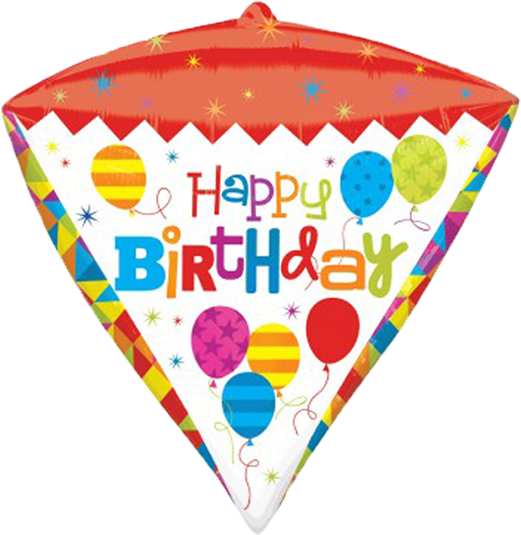 Colorful Happy Birthday Balloon PNG Image