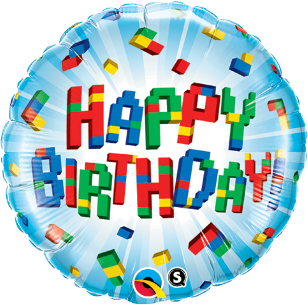 Colorful Happy Birthday Balloon PNG Image