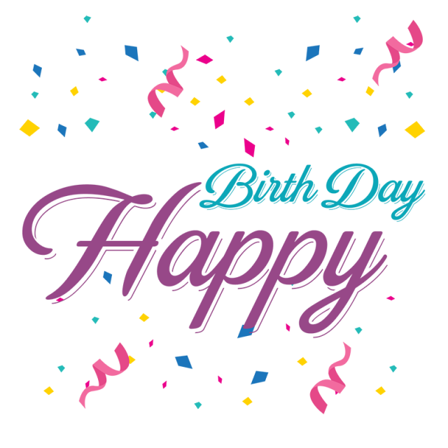 Colorful_ Happy_ Birthday_ Greeting PNG Image