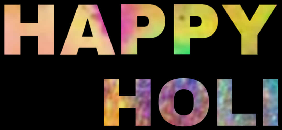 Colorful_ Happy_ Holi_ Greeting PNG Image