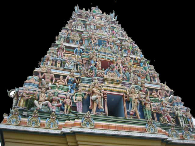 Colorful_ Hindu_ Temple_ Gopuram PNG Image