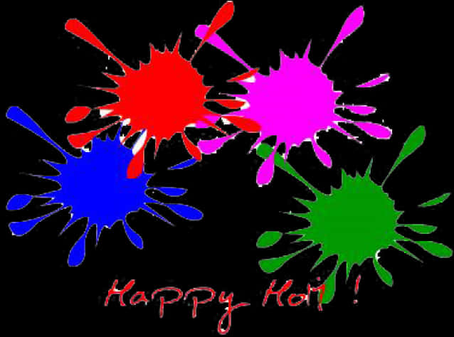 Colorful_ Holi_ Celebration_ Splashes PNG Image