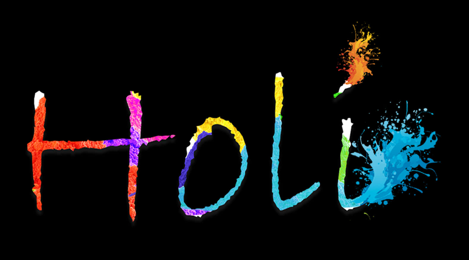 Colorful_ Holi_ Festival_ Text_ Background PNG Image