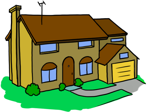 Colorful House Clipart PNG Image