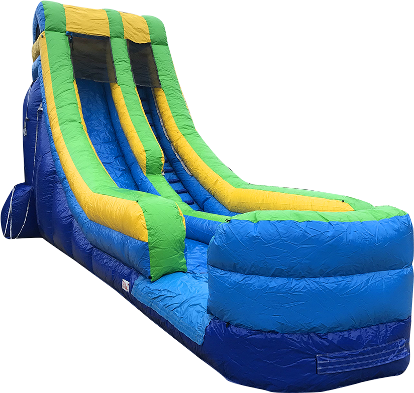 Colorful Inflatable Water Slide PNG Image