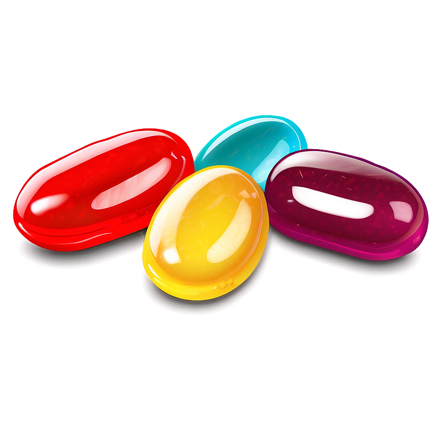 Colorful Jellybean Clipart Png Vdk39 PNG Image