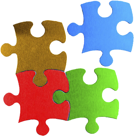 Colorful Jigsaw Puzzle Pieces PNG Image