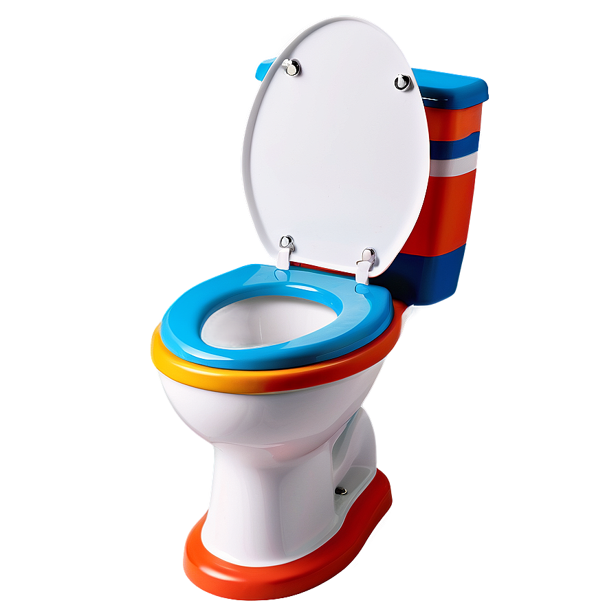 Colorful Kids Toilet Png Hgg64 PNG Image