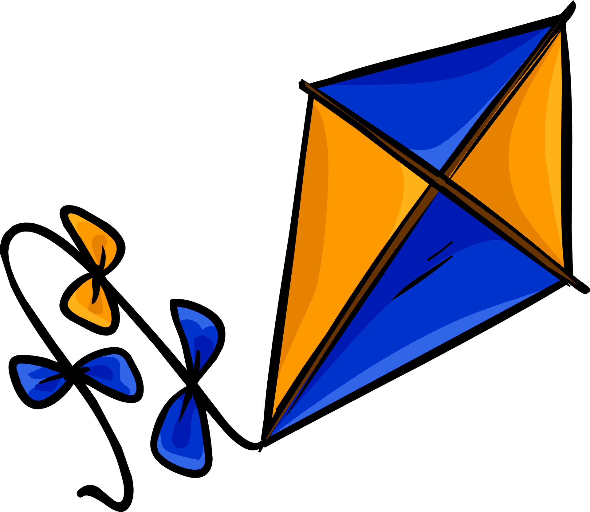 Colorful Kite Illustration PNG Image