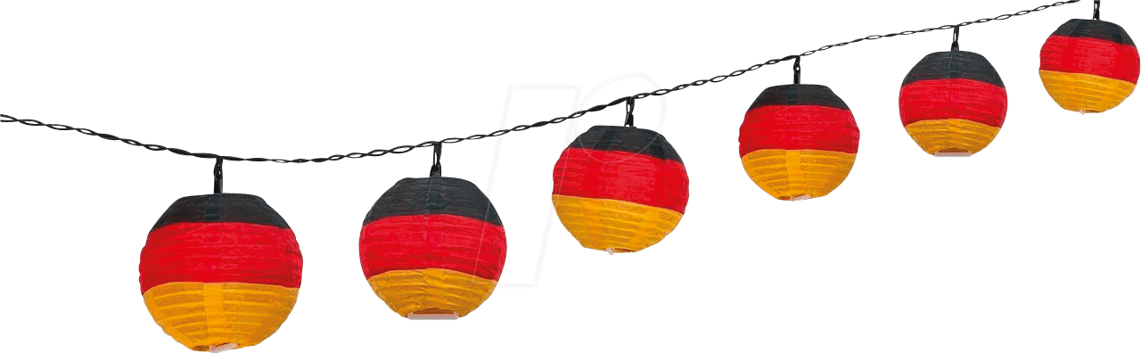 Colorful Lantern String Lights PNG Image