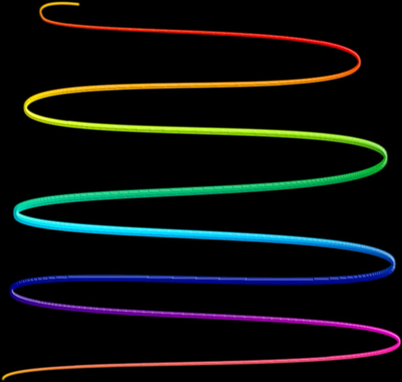 Colorful_ Light_ Swirls_ Against_ Black_ Background PNG Image