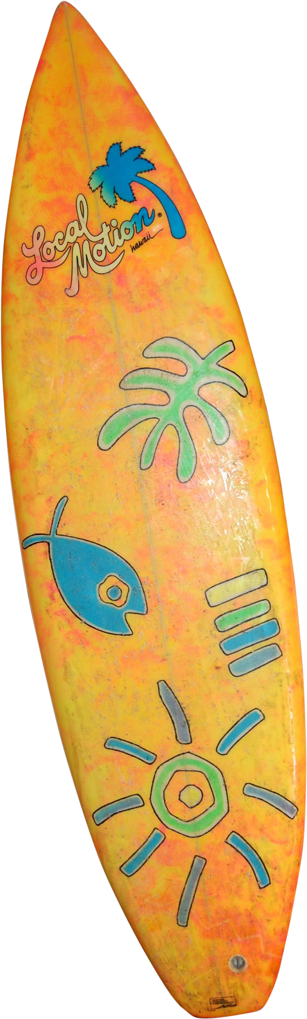 Colorful Local Motion Surfboard PNG Image