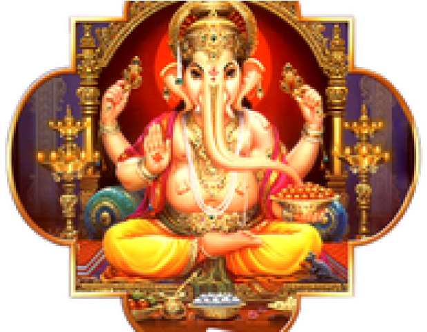 Colorful Lord Ganesha Illustration PNG Image