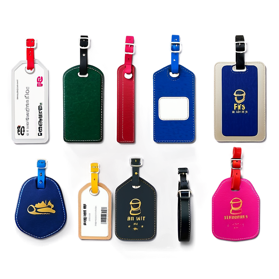 Colorful Luggage Tags Png Abw66 PNG Image