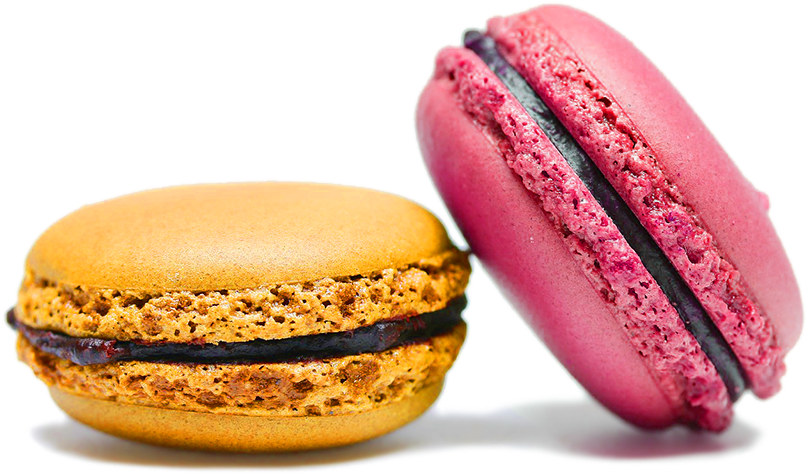 Colorful Macarons Isolated PNG Image