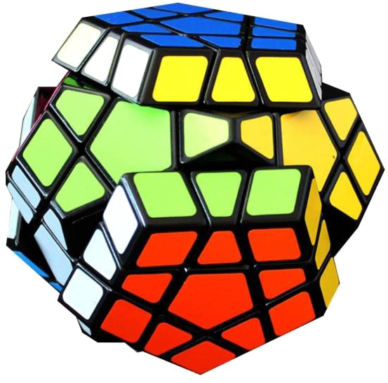 Colorful Megaminx Puzzle PNG Image