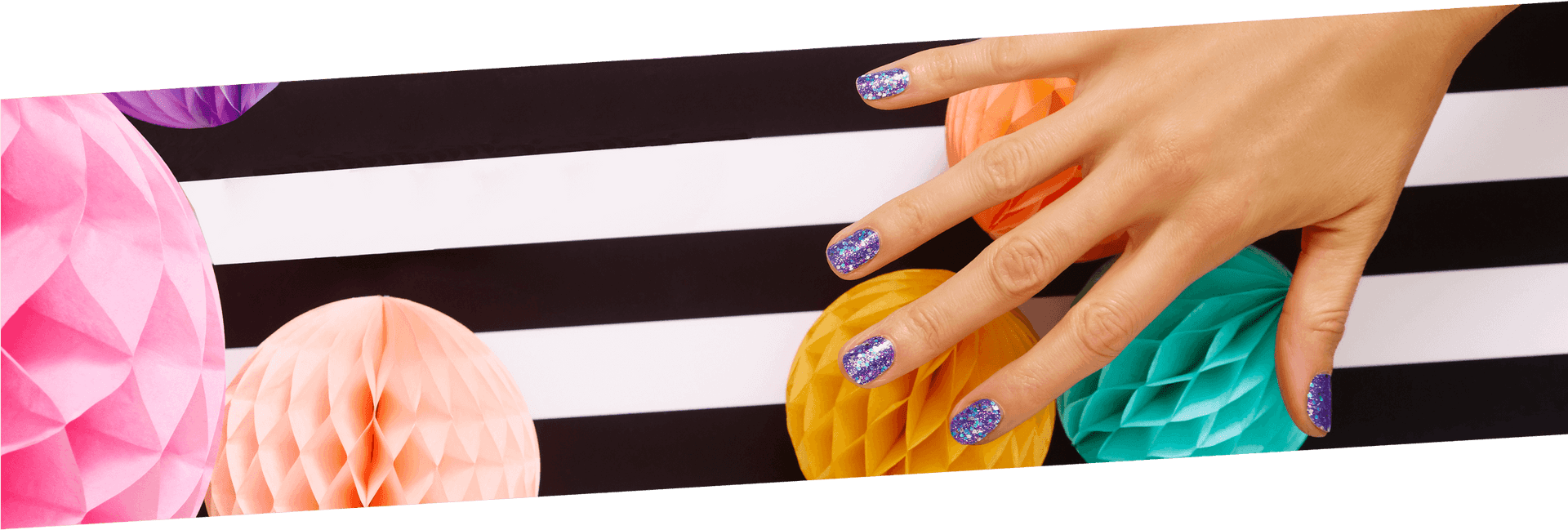 Colorful Nail Polish Artistic Backdrop PNG Image