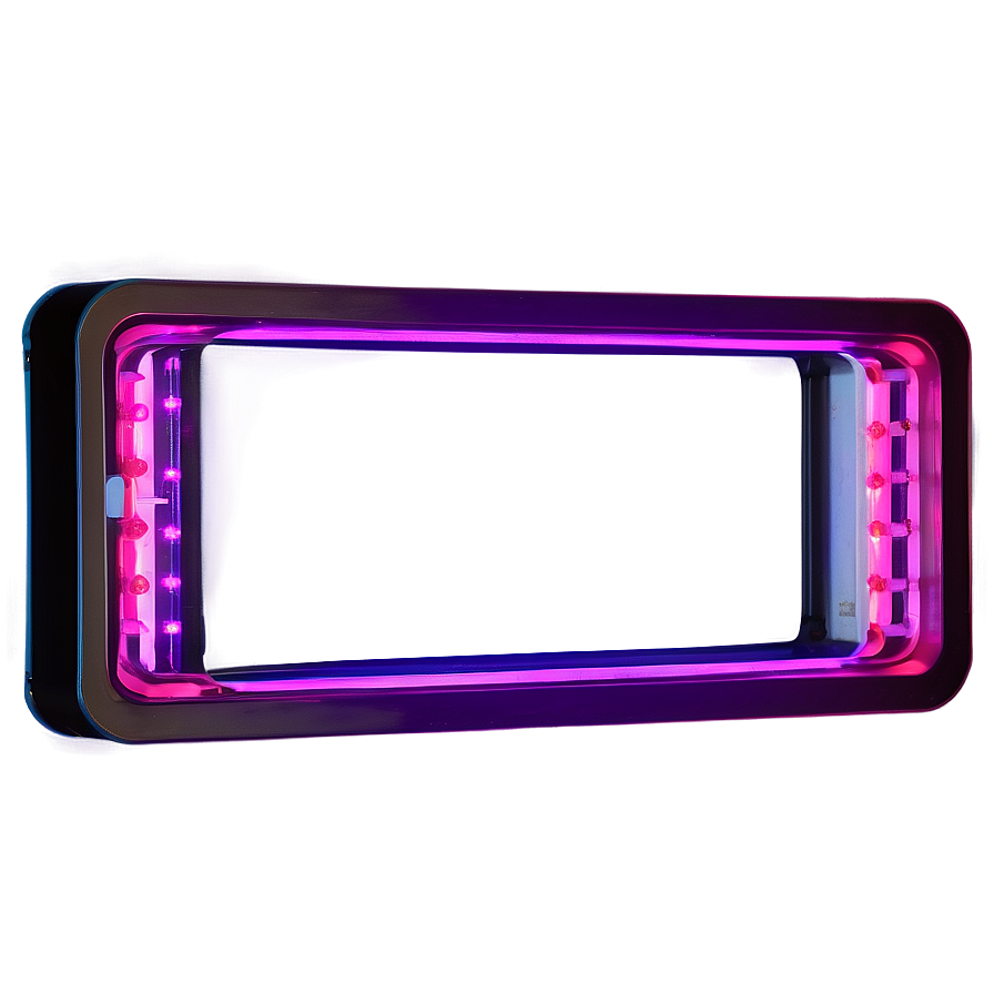 Colorful Neon Rectangle Png 06272024 PNG Image