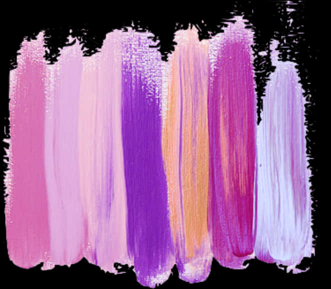 Colorful Paint Brush Strokes PNG Image