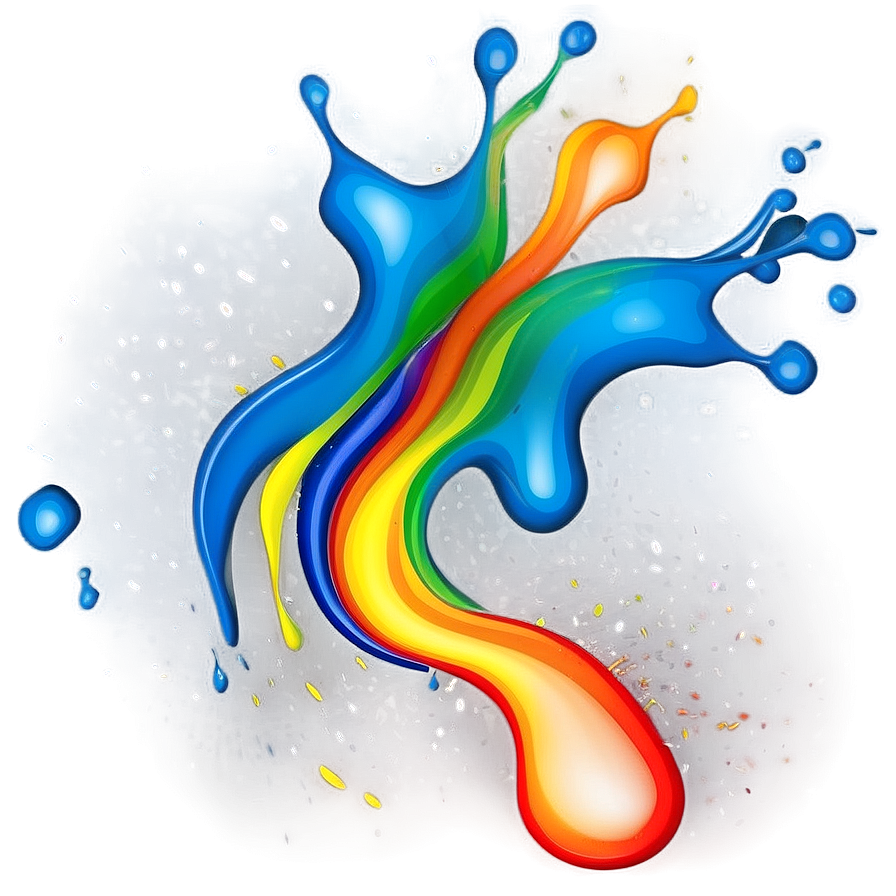 Colorful Paint Texture Splash Png Uxc PNG Image