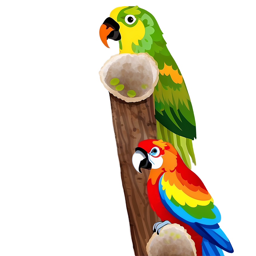 Colorful Parrot Png Xwy PNG Image