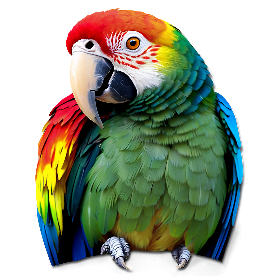 Colorful Parrot Sticker Png Bvu PNG Image